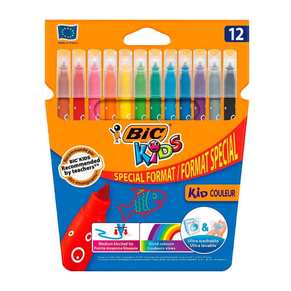 Rotulador lavable. Bic Kids Couleur 12 unidades.
