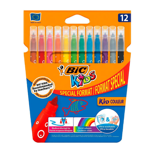 Rotulador lavable. Bic Kids Couleur 12 unidades.