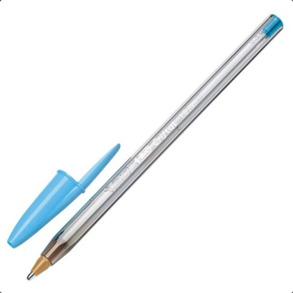BIC Cristal Fun Turquoise Ballpoint Pen, 20 units