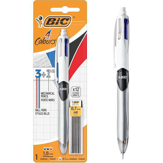 BIC 3-Color Multifunction Pen + 0.7 HB Lead