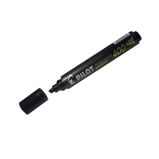 Pilot SCA-400 Chisel Tip Permanent Markers Black, pack of 12