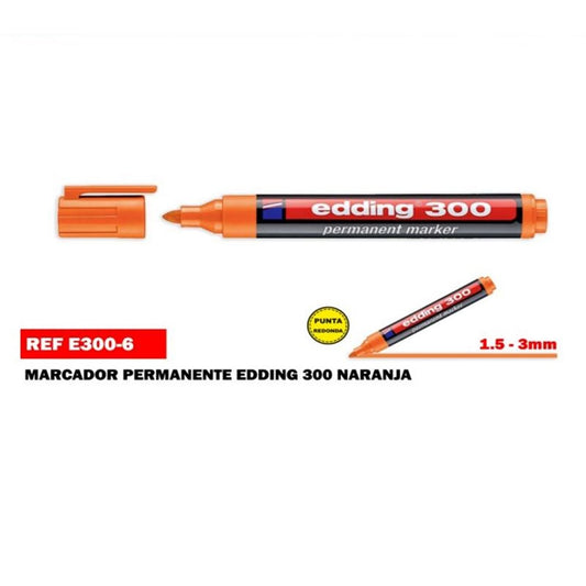 Edding 300 Permanent Marker Orange (10-pack)