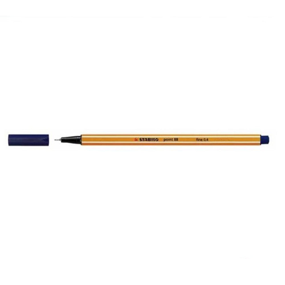 Stabilo Point 88 Ultramarine Blue Fineliner, pack of 10.