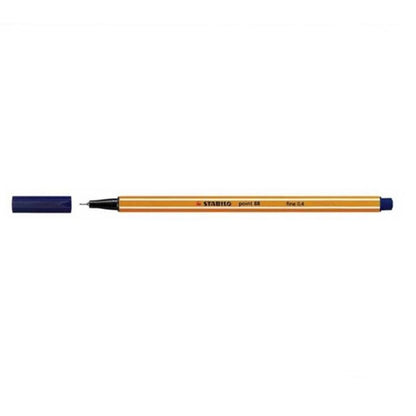 Stabilo Point 88 Ultramarine Blue Fineliner, pack of 10.