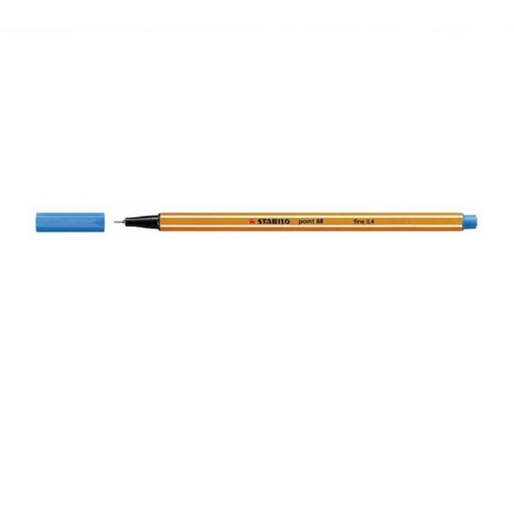 Rotulador STABILO Point 88 Fine Azul Cielo, pack de 10 rotuladores