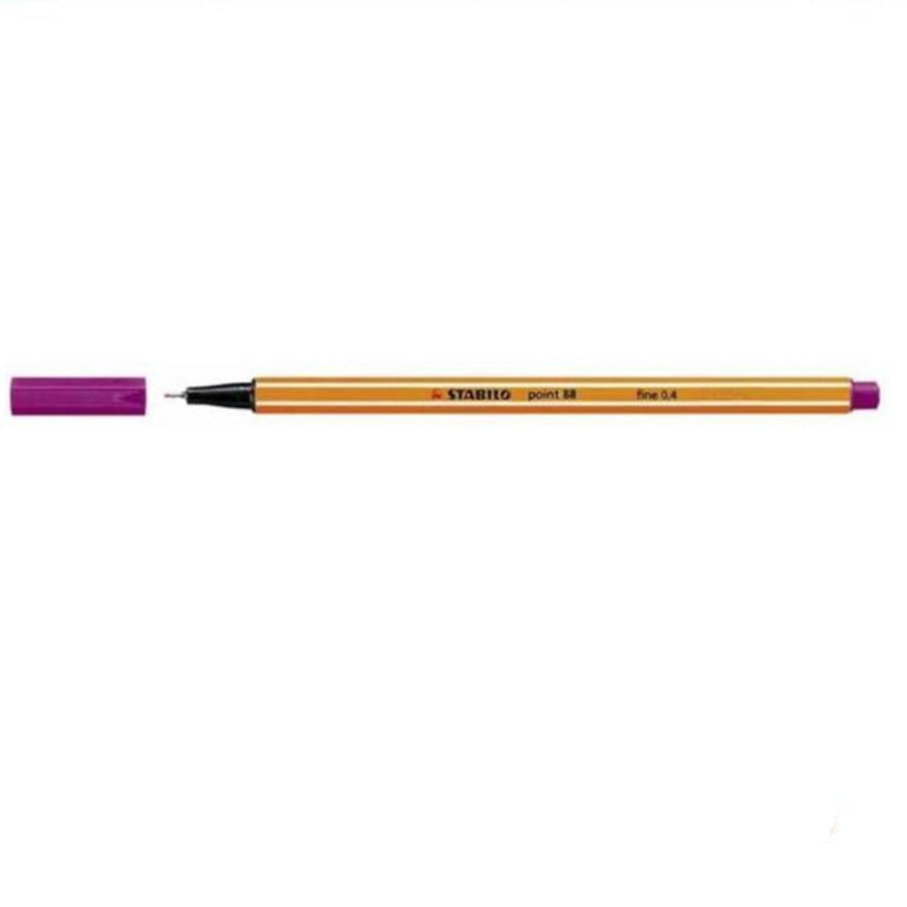 STABILO Point 88 Fine Felt Tip Pen Purple, pack of 10 pens