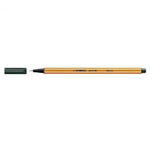 Stabilo Point 88 Olive Green, pack of 10 units.
