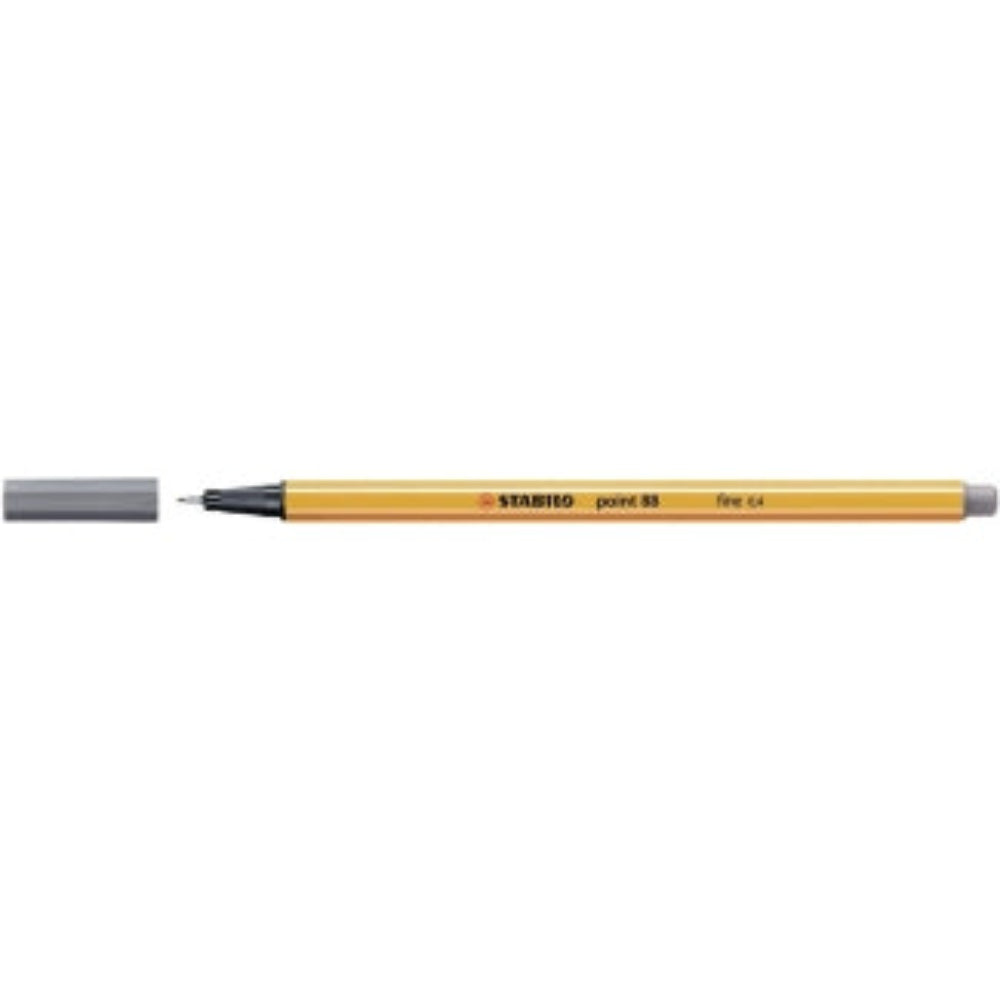 Stabilo Point 88 Grey, pack of 10 units.