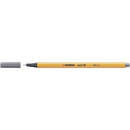 Stabilo Point 88 Grey, pack of 10 units.