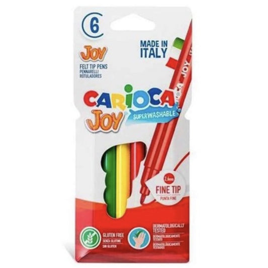 Rotuladores Carioca Joy Caja de 6 Colores Surtidos