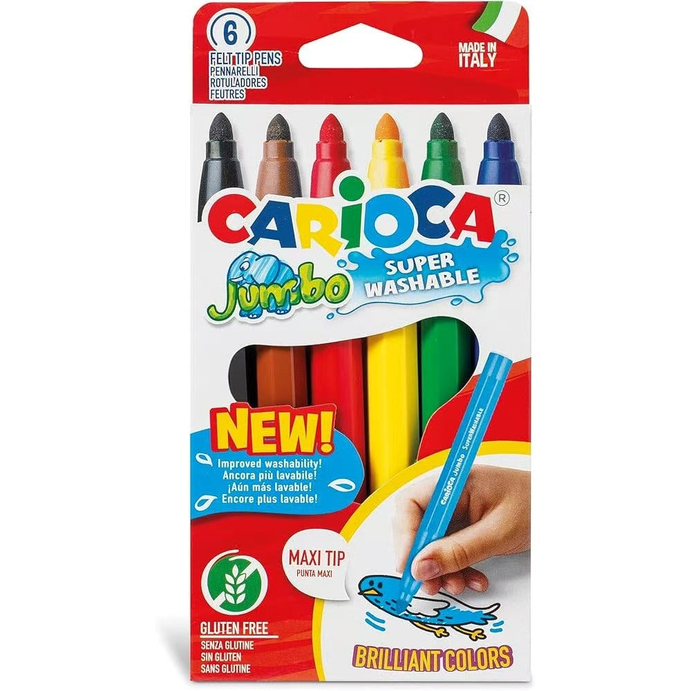 Rotulador Jumbo Punta Maxi Colores - Caja de 6 unidades