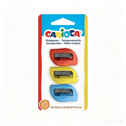 Sacapuntas Carioca Easy 1 Agujero Blíster de 3 Unidades