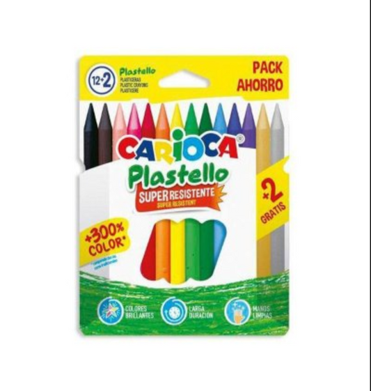 Case of 12+2 Carioca Plastello Modeling Clay Sticks