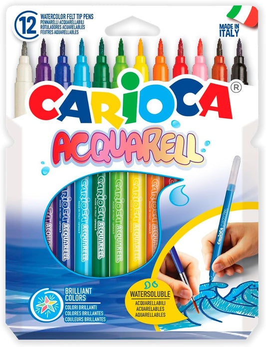Box of 12 CARIOCA Acquarell Watercolor Markers