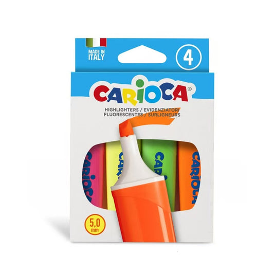 Case of 4 Memolight Fluorescent Highlighters Colors