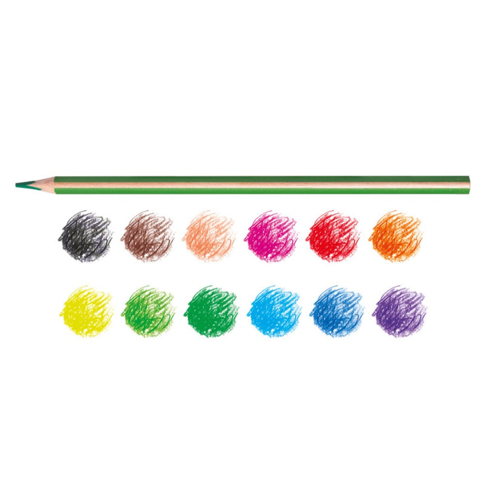 Estuche de 12 Lápices de Colores Supercolor Formato Triangular