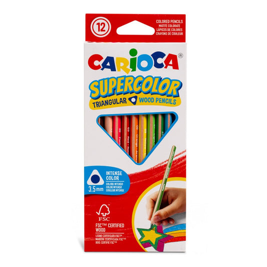 Case of 12 Supercolor Triangular Colouring Pencils