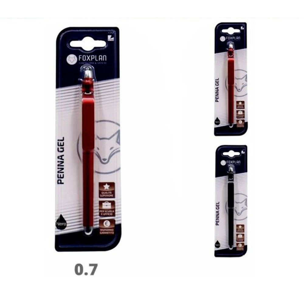 Blister pack of 1 Foxplan Metallic Gel Pen (pack of 4 blister packs or box of 12 blister packs)