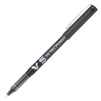 Bolígrafo Pilot V-5 Hi-Tecpoint Negro pack de 12 uds