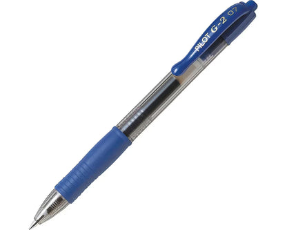 Pilot G-2 Gel Ink Pen Blue 0.7mm pack of 12 units