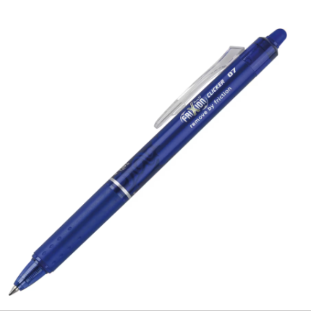 Bolígrafo Pilot FriXion Clicker Azul Retráctil 0.7mm pack de 12 uds