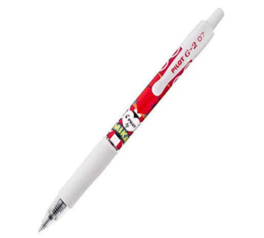 Pilot G2 Mika Limited Edition (Sad Heart Design) Retractable Gel Pen, Red