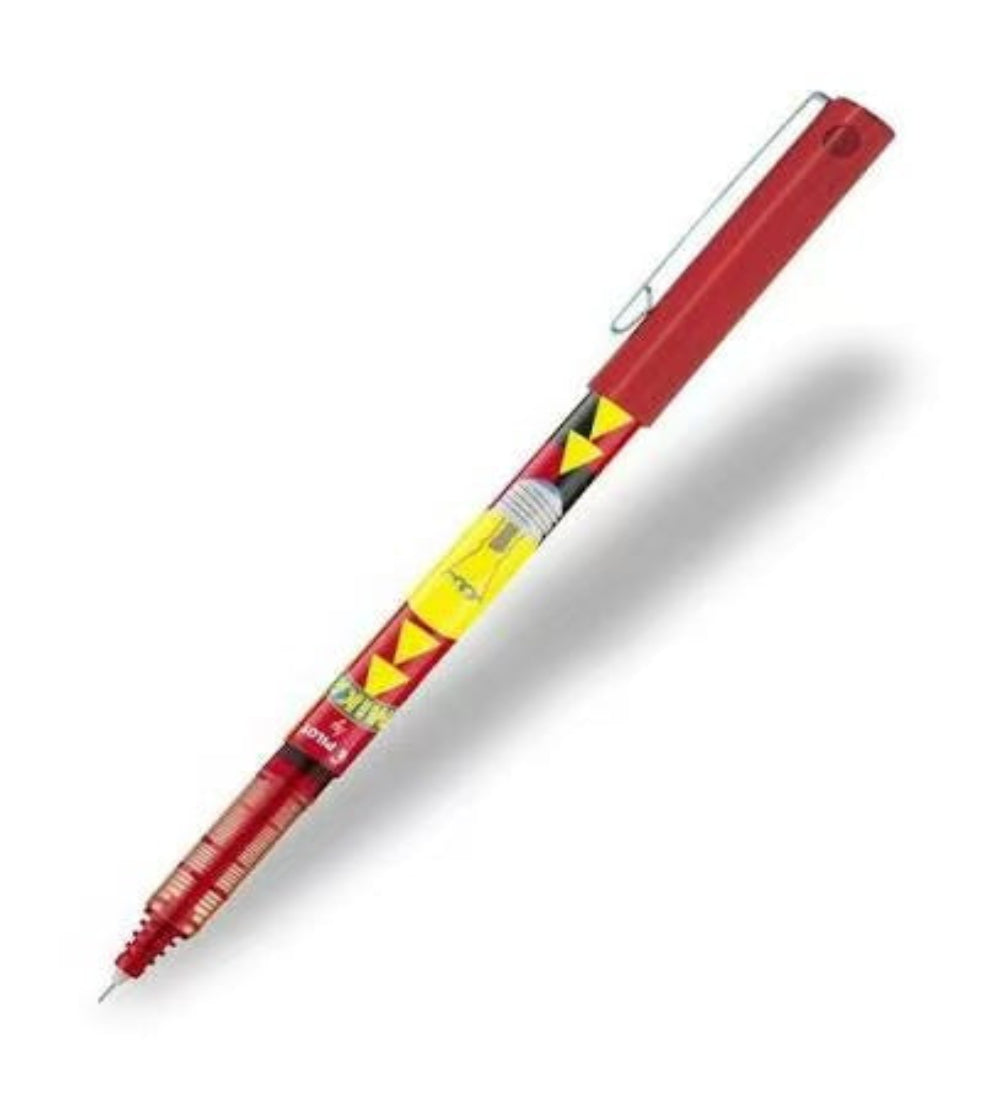 Pilot Hi-Tecpoint V5 Mika Limited Edition pen in red.