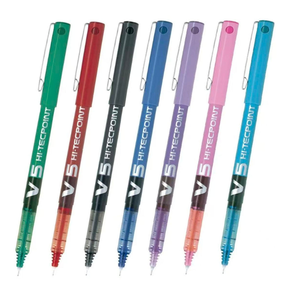 Pilot V-5 Hi-Tecpoint Violet Pen, pack of 12