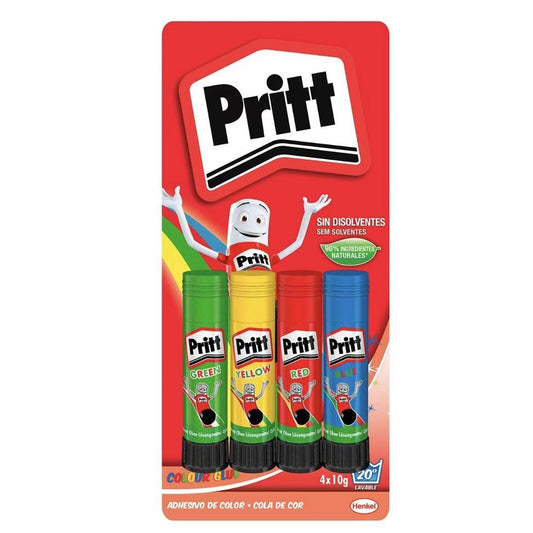 Pritt Stick Rainbow - Rainbow-colored glue stick - 4 units x 10gr