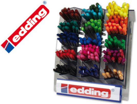 Expositor de Edding 1200 con 200 uds de Rotuladores surtidos