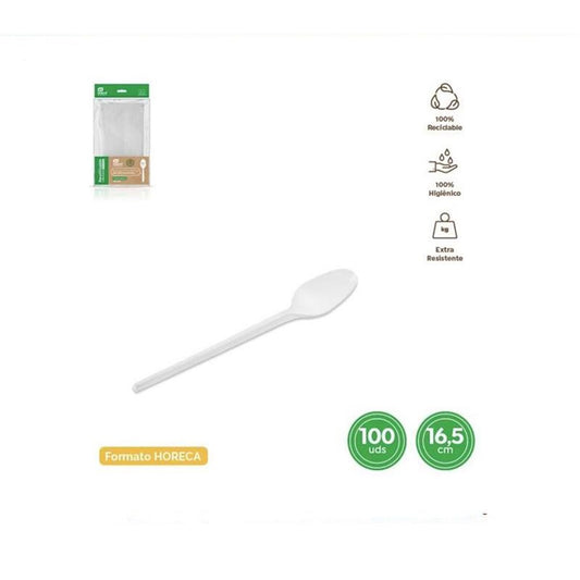 Disposable Spoon 16.5cm 100 Units