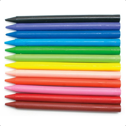 Campus Plastic Crayons, 12 Colors