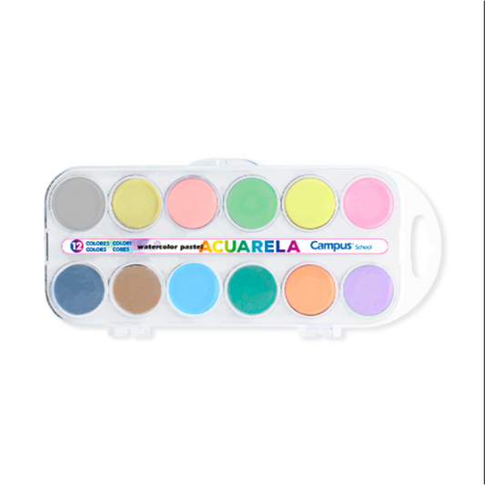 Plastic box with 30 mm watercolor pans.