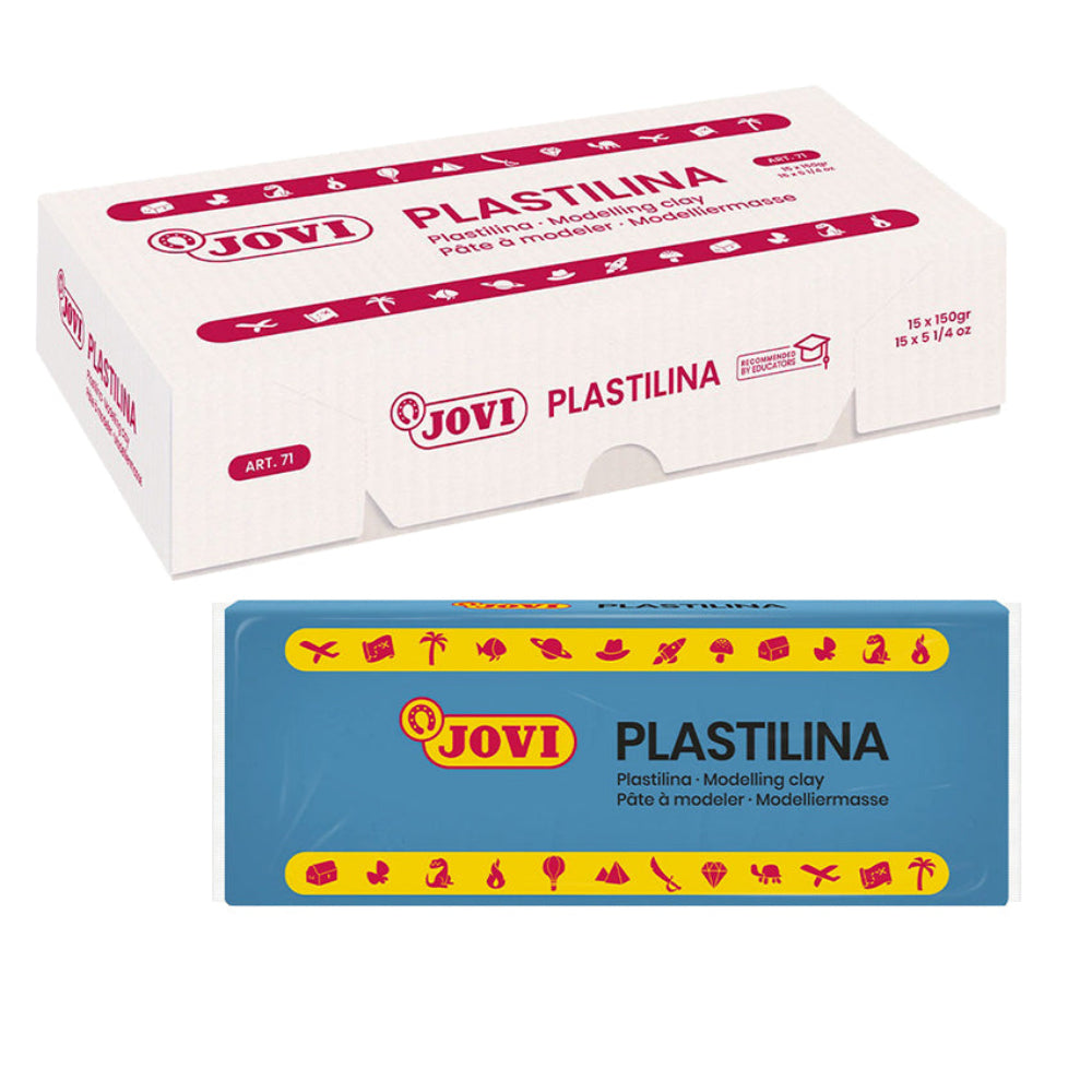 Plastilina Jovi Azul Nº71 ,150g.