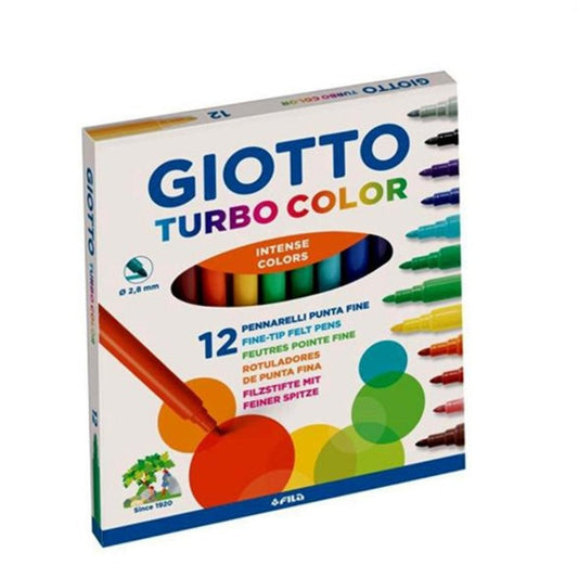Giotto Turbo Color Markers 12 pcs