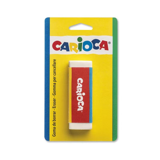 Carioca Rectangular Eraser, pack of 3