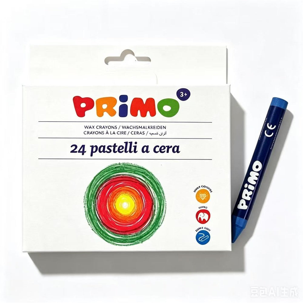 Set of 24 Maxi Jumbo Primo Morocolor Wax Crayons