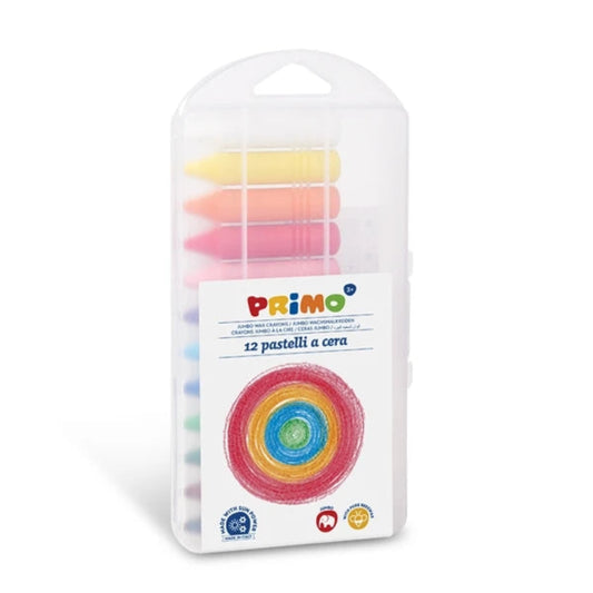 Set of 12 Jumbo Primo knot wax crayons