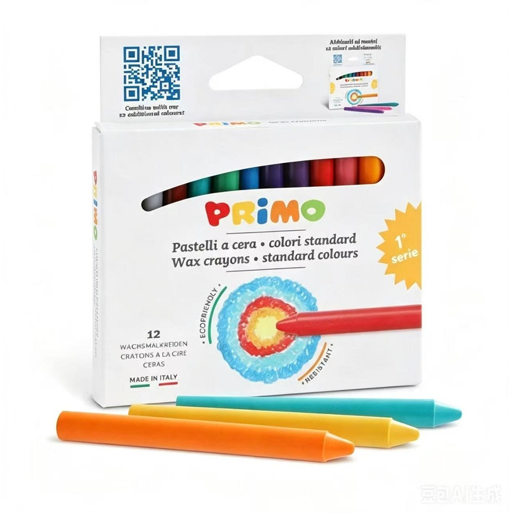 Primo Morocolor Jumbo Wax Crayon Case Assorted Colors (12-pack)