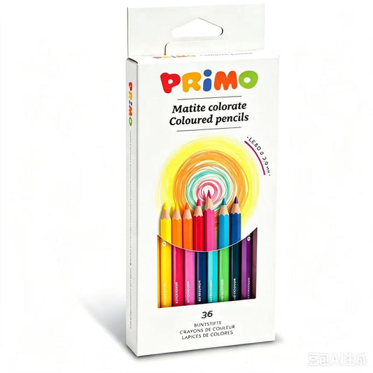 Primo Morocolor Metallic Colored Pencils Case 36 Units