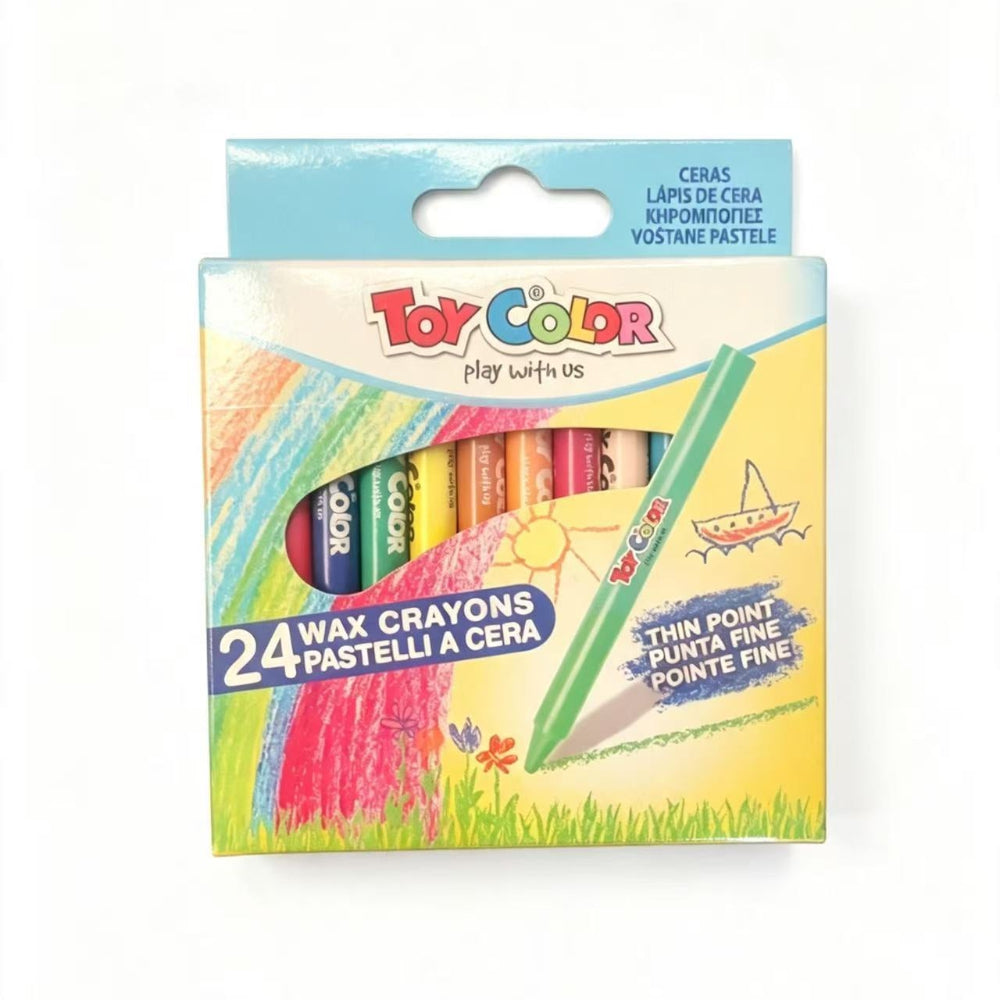 Set de 24 ceras de colores Toy Color.