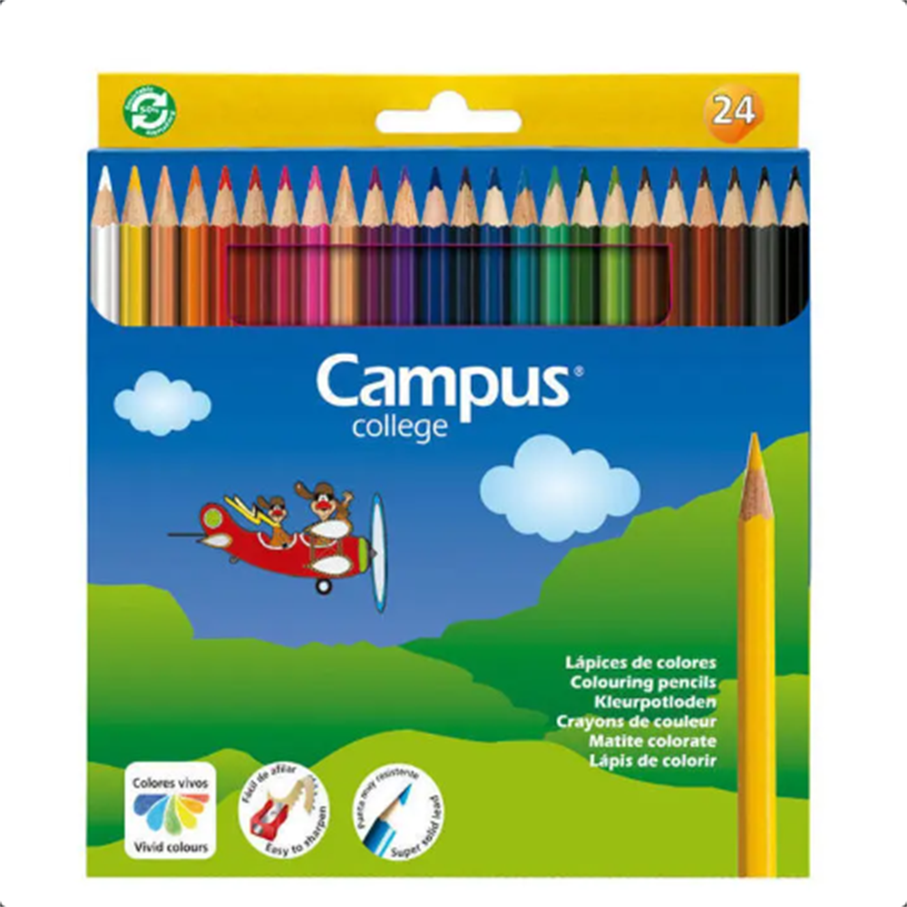 Lápices  Campus,24 Colores