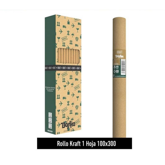 Kraft Paper Roll 100x300cm, 5-roll pack