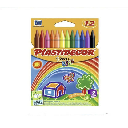 Ceras dura Plastidecor 12 colores surtidos