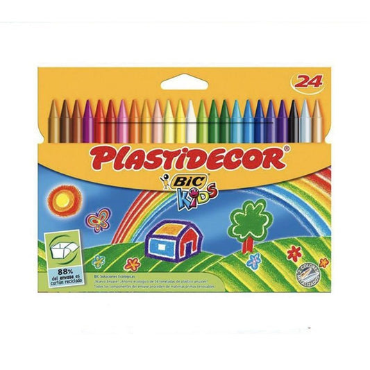 Ceras Plastidecor 24 colores surtidos