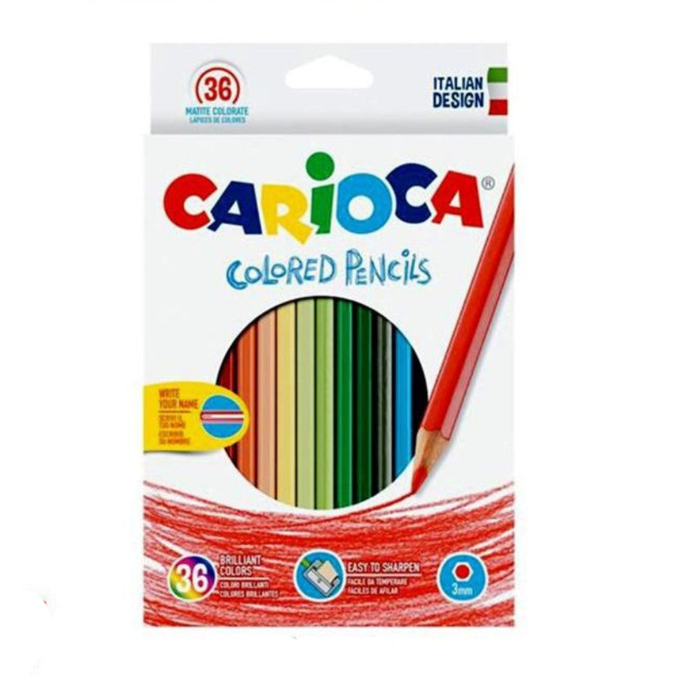 Caja de 36 Lápices de Colores Hexagonales de Madera
